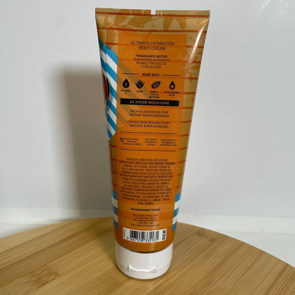 Bath & Body Works Sparkling Orange Spritz Body Cream 8 Oz Shea Butter Vitamin E - Picture 4 of 6
